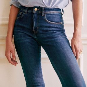 Sezane Perfect Slim 7/8 Light Blue size 26 NWT